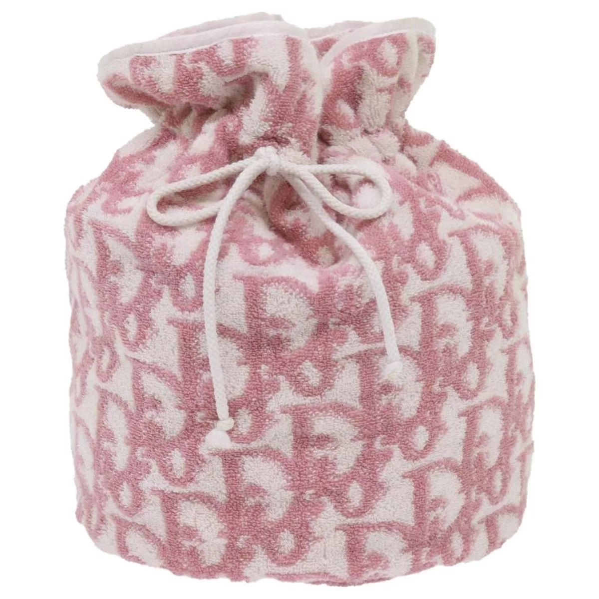 Dior Other DIOR TROTTER DRAWSTRING MINI POUCH PINK WHITE BAG Luxury
