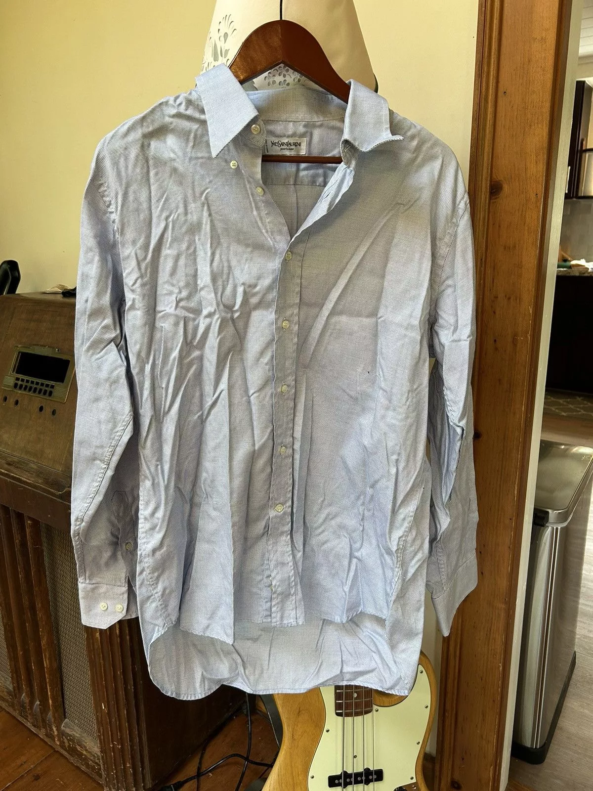 Yves Saint Laurent Shirts Button Ups Yves Saint Laurent Vintage YSL Button Up Blue