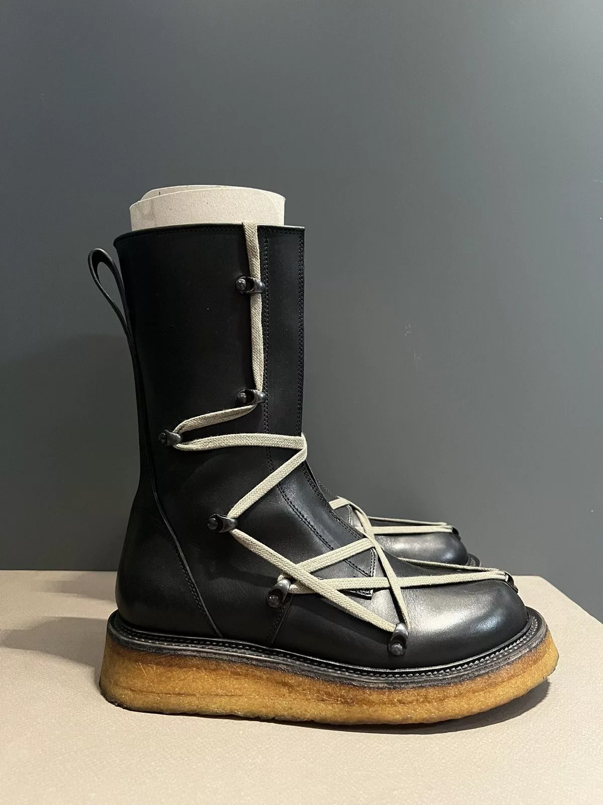Rick Owens Boots Rick Owens FW17 Glitter Pentagram Creeper boots sz39.5 Black