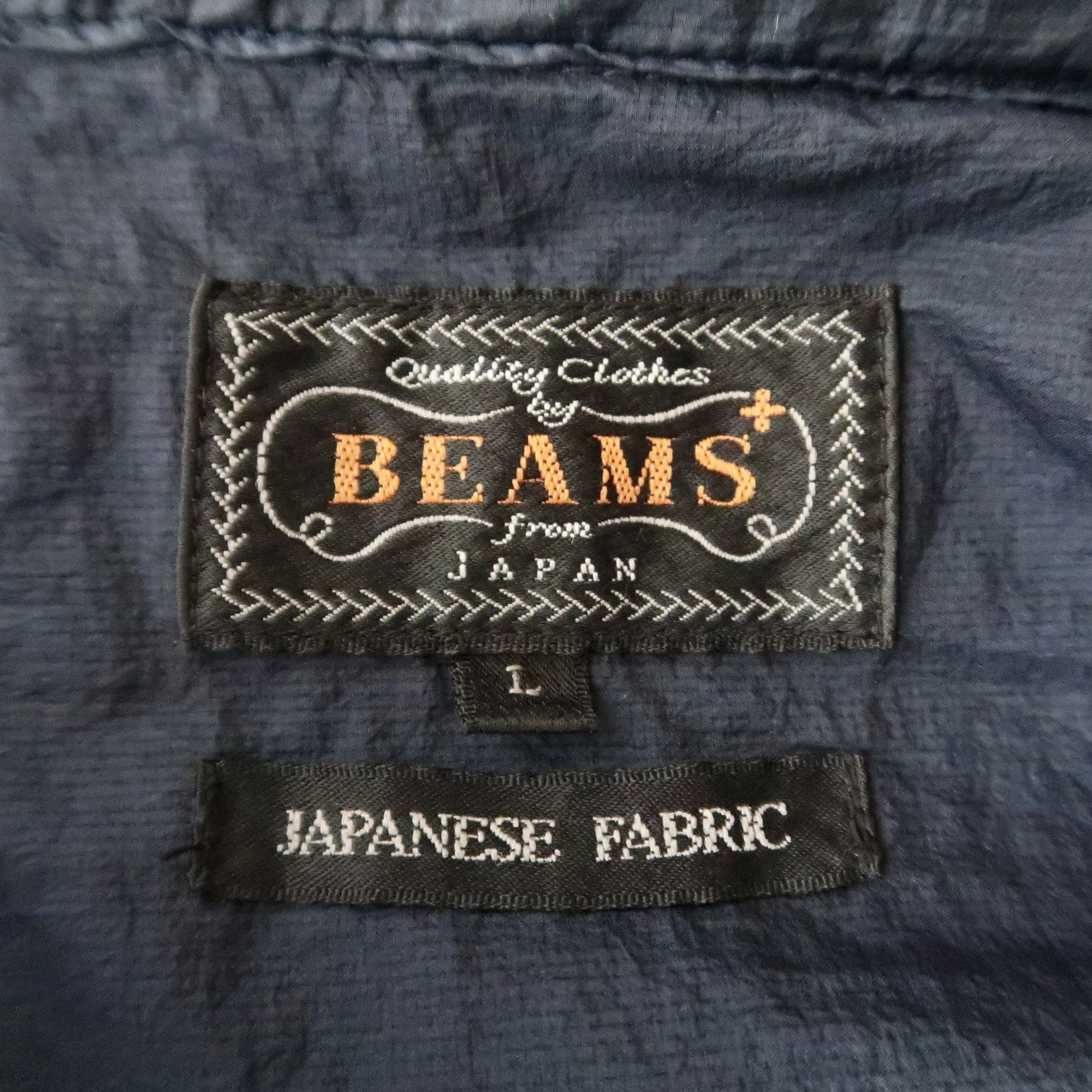 Beams Plus Light Jackets BEAMS PLUS garment dyed Ex-light nylon M-65 type jacket L Blue