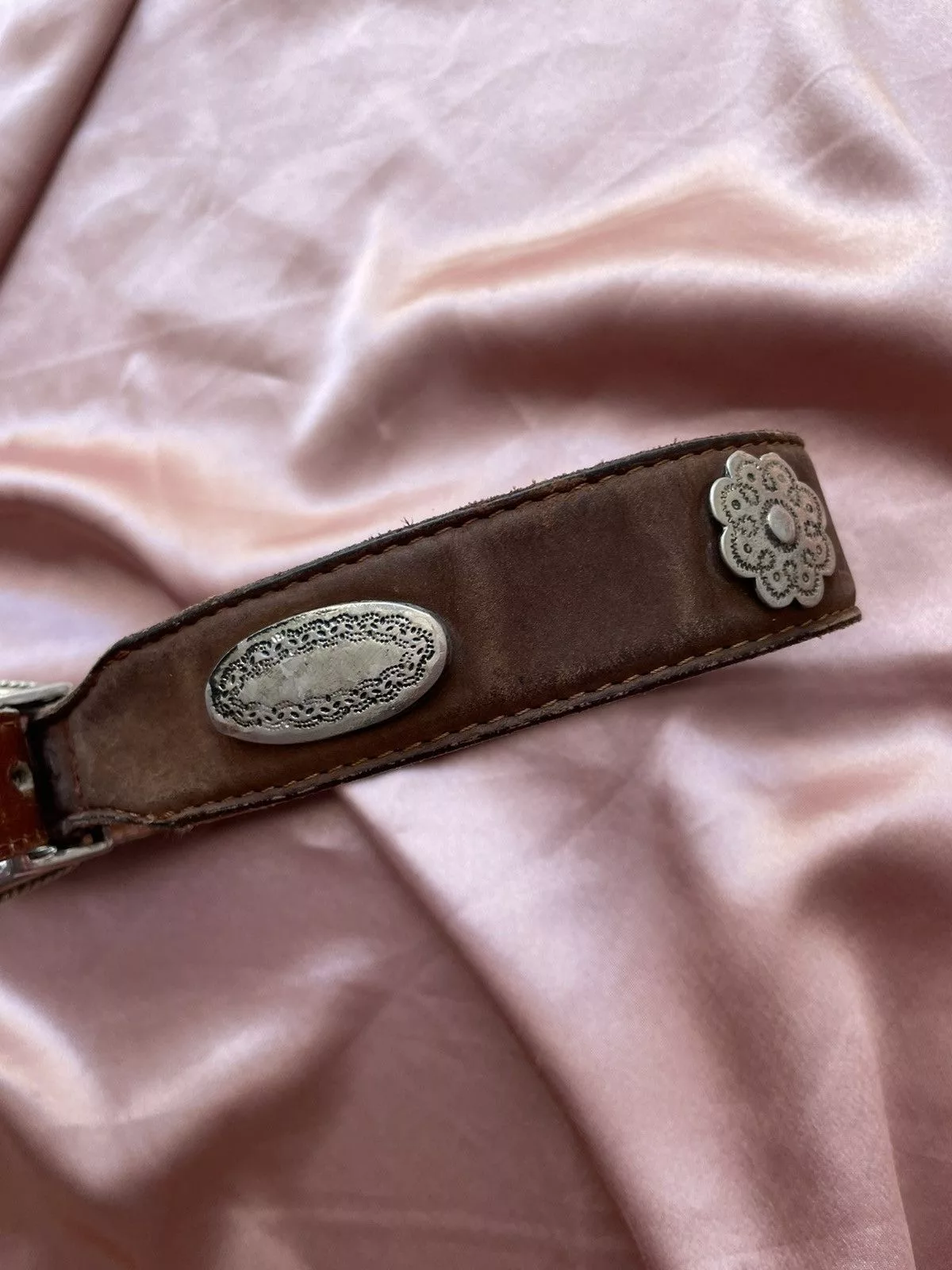 Vintage Belts Vintage leather belt Brown