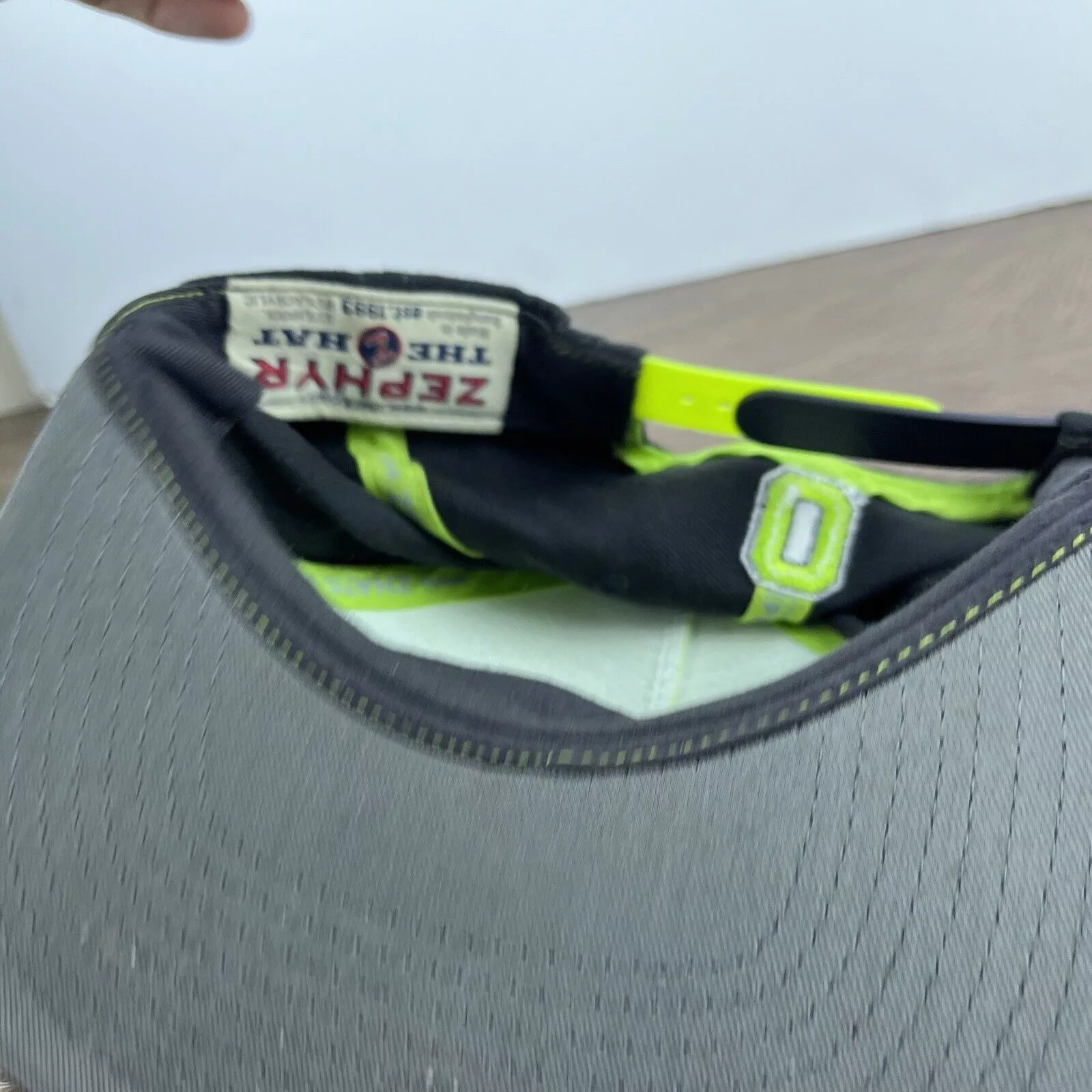 Other Hats Other Oregon Ducks Gray Green Hat Snapback Green Adjustable Hat Ad
