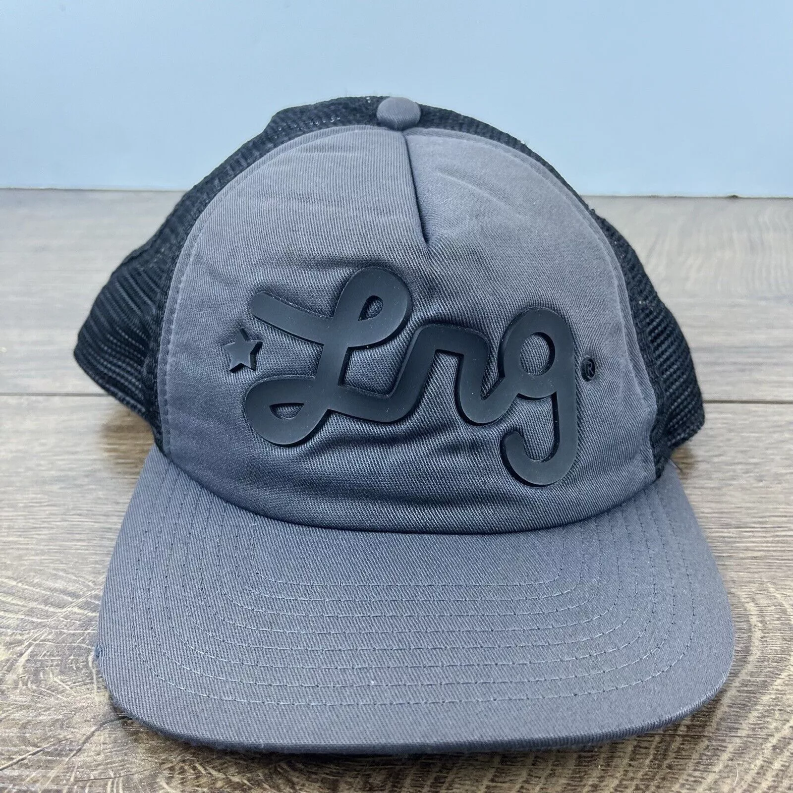 Other Hats Other LNG Snapback Hat LNG Gray Snapback Hat Gray Adjustable Hat A