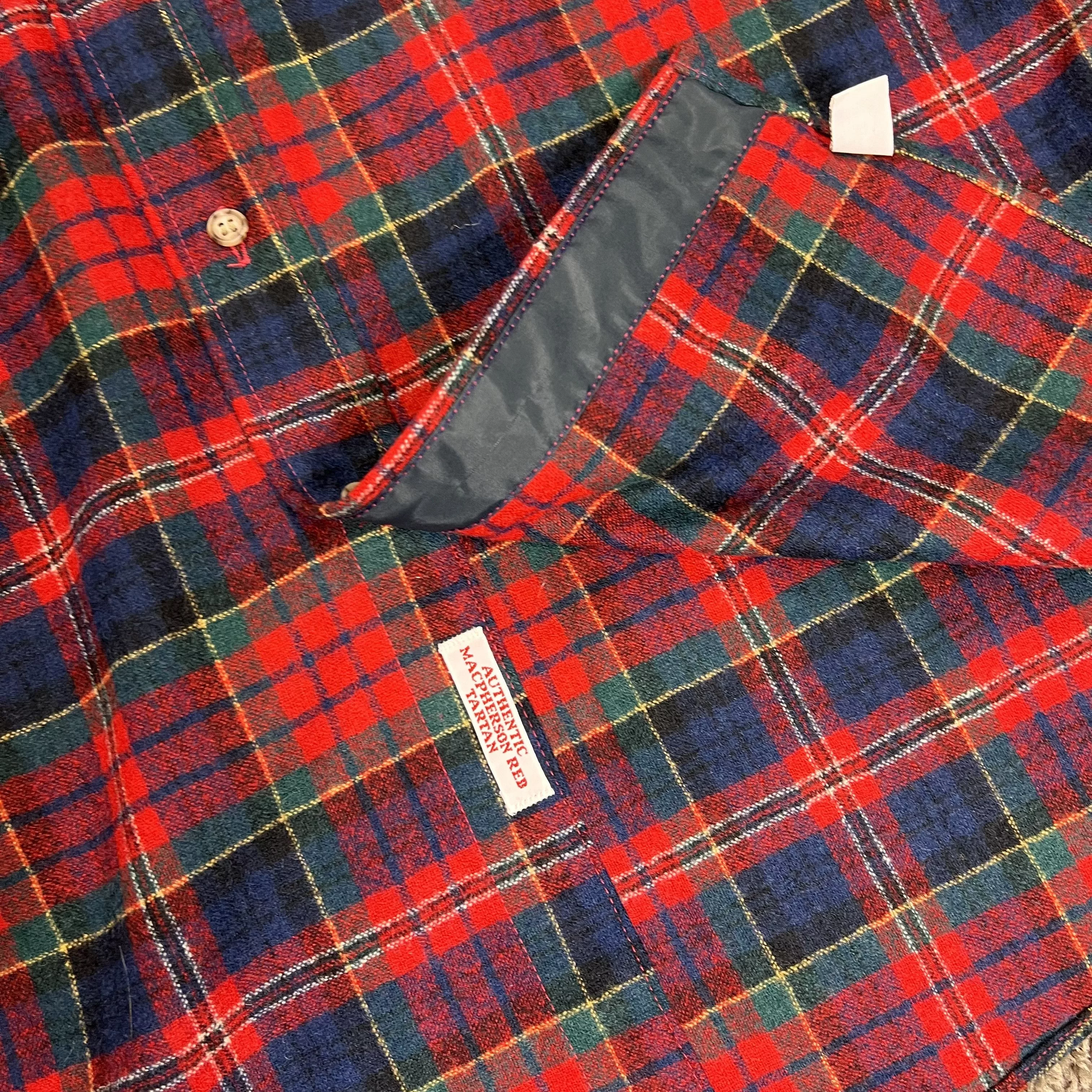 Pendleton Shirts Button Ups Pendleton × Vintage 1960's Vintage Pendleton Red Green Navy Wool Flannel Shirt