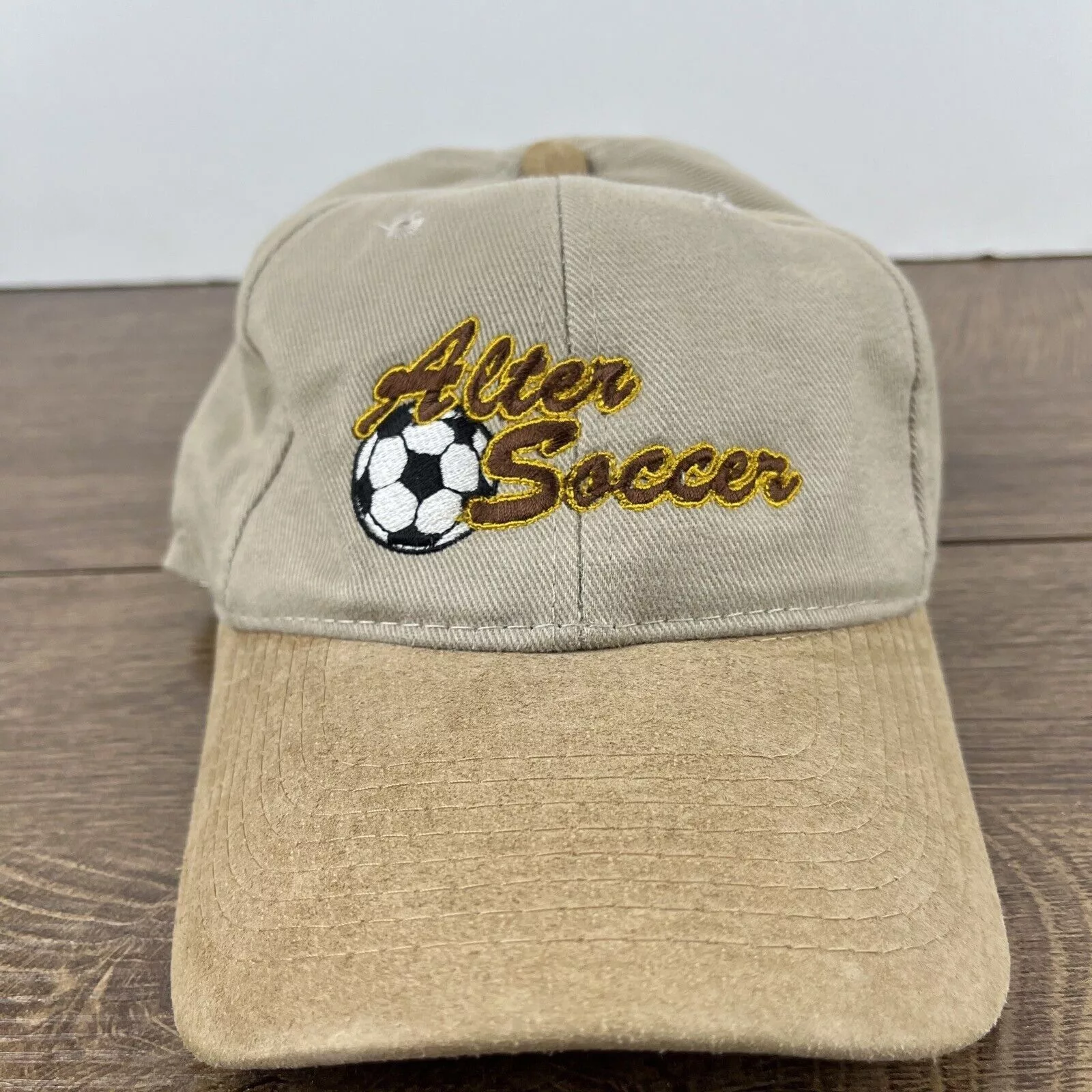 Other Hats Other Alter Knights Soccer Hat Tan Brown Hat Adjustable Snapback A