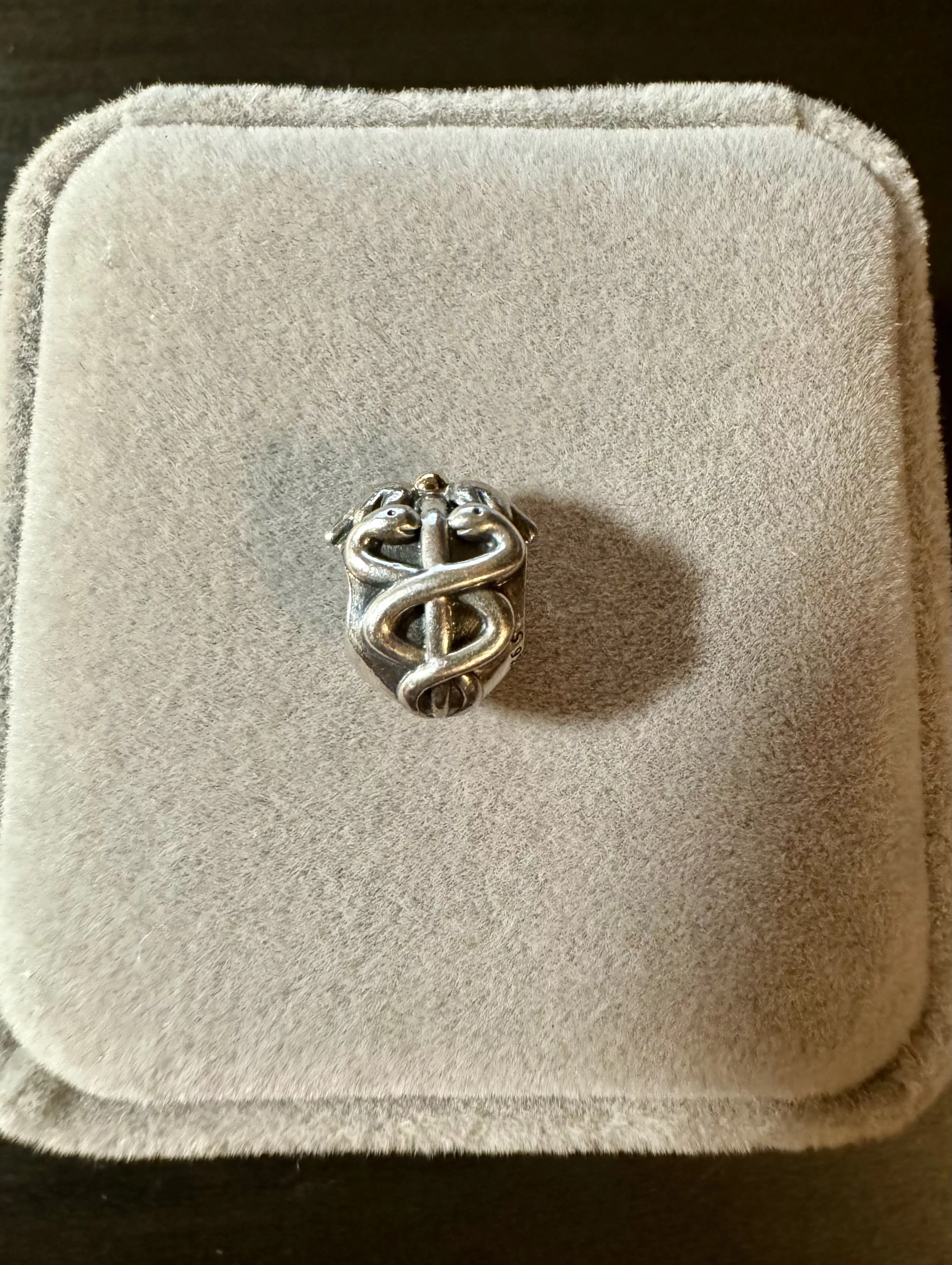 pandora Charms Pandora Caduceus Charm Silver