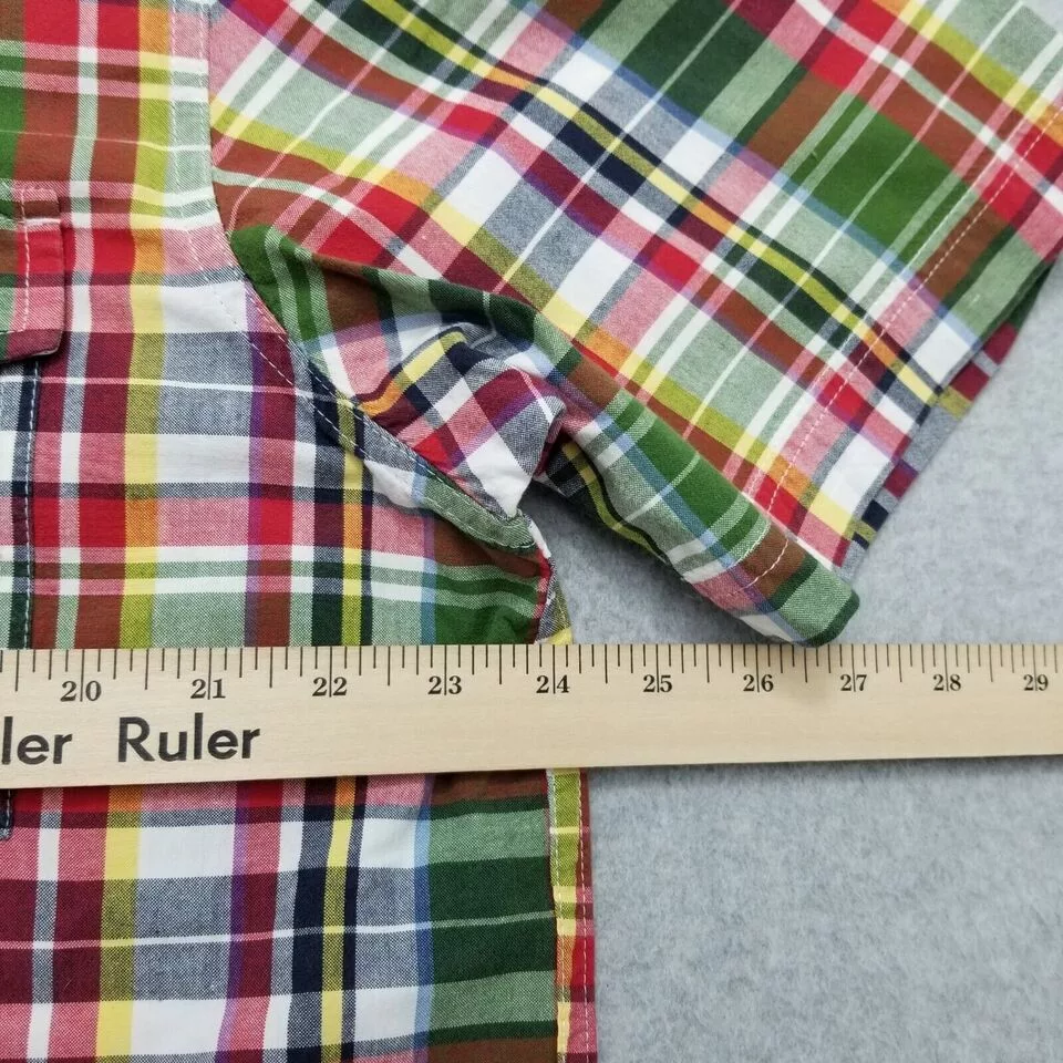 Eddie Bauer Shirts Button Ups Eddie Bauer Shirt Mens Large Plaid Button Up Short Sleeve Green