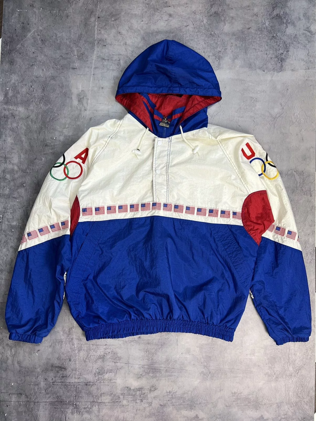 Starter Light Jackets Starter × USA Olympics Rare Starter Olympic USA Anorak Jacket y2k Multi Vintage