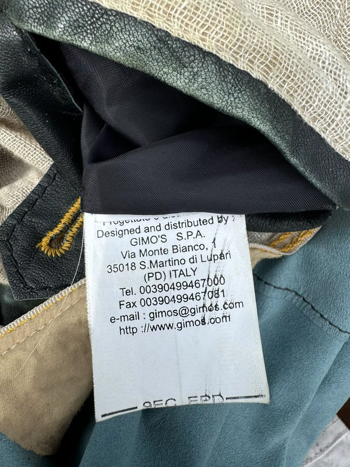 Gimo's Leather Jackets Gimo's Gimo’s leather jacket Gray Vintage
