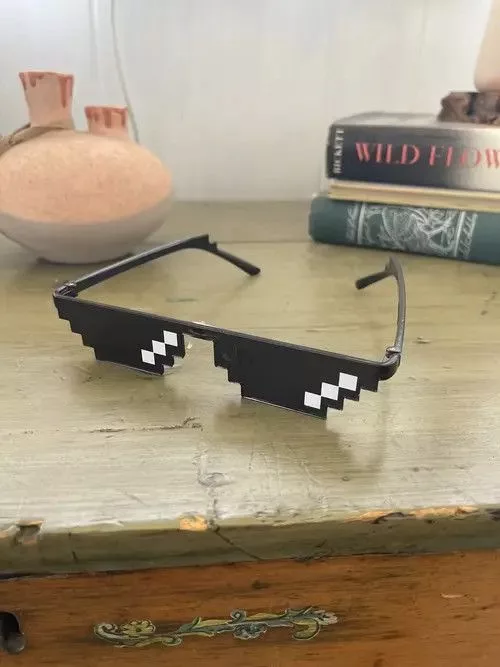 Vintage Sunglasses Vintage 8bit Sunglasses White