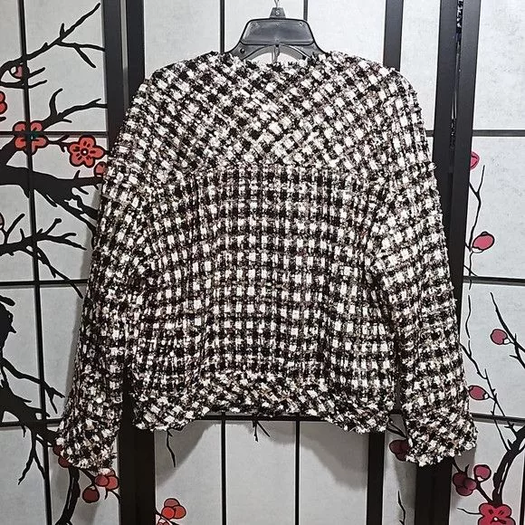 Le Superbe Jackets Le Superbe Monte Carlo Sequined Button Jacket Size 6 Gray