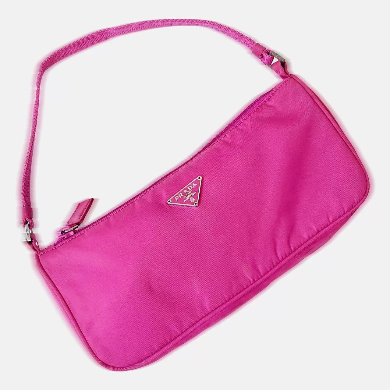 Prada Bags Luggage PRADA PINK NYLON BAG