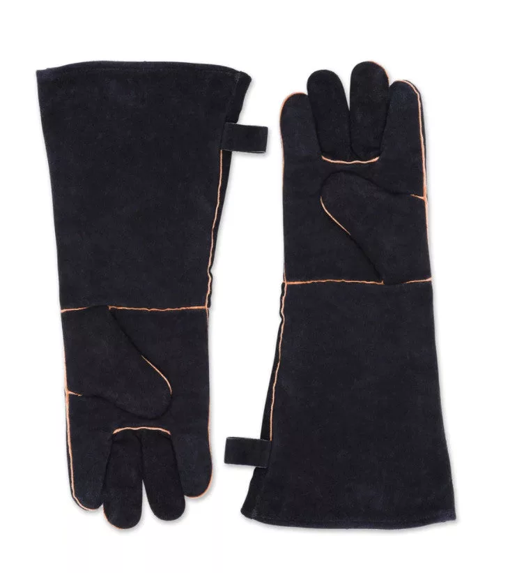 Black Leather Grill Gloves