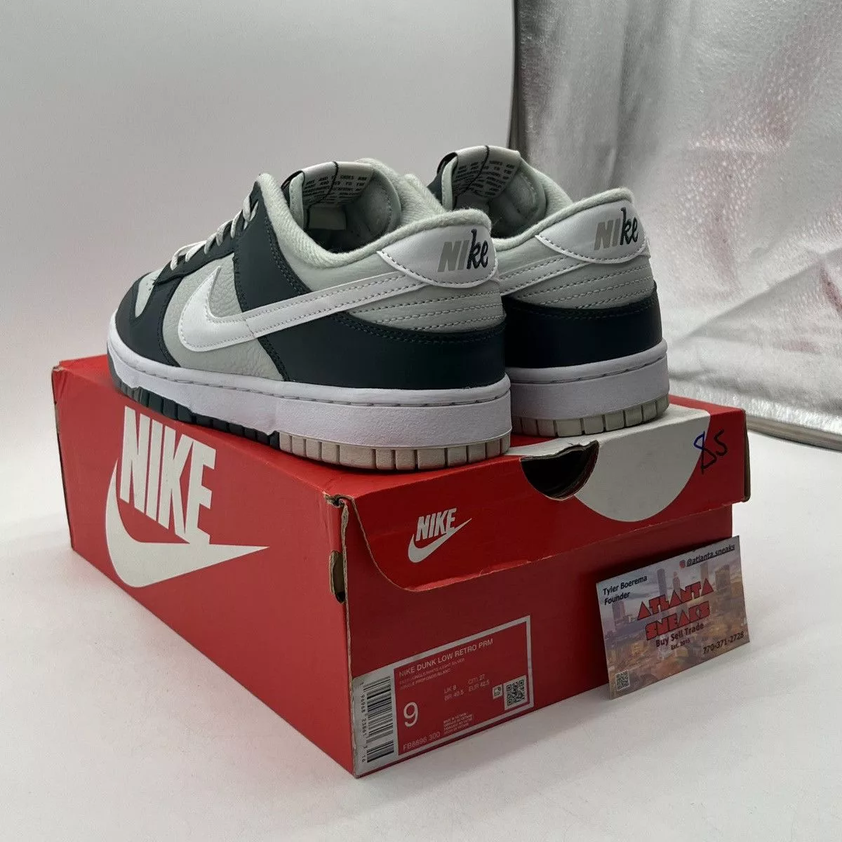 Nike Low Top Sneakers Nike dunk low split deep jungle Green