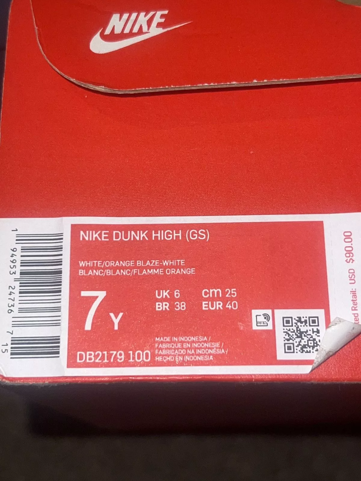 Nike Hi Top Sneakers Nike Syracuse dunk high gs Orange