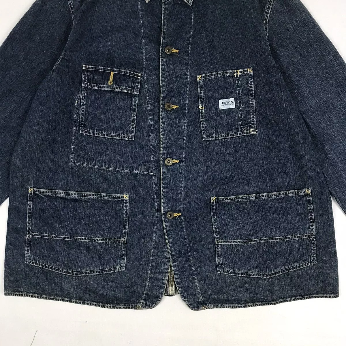 Edwin Denim Jackets Edwin × Vintage Vintage Edwin Workwear Denim Jacket Blue