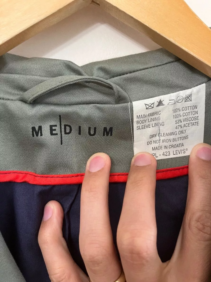 Levi's Light Jackets Levi's Medium Cotton Zip Blazer - Archive Edition Gray