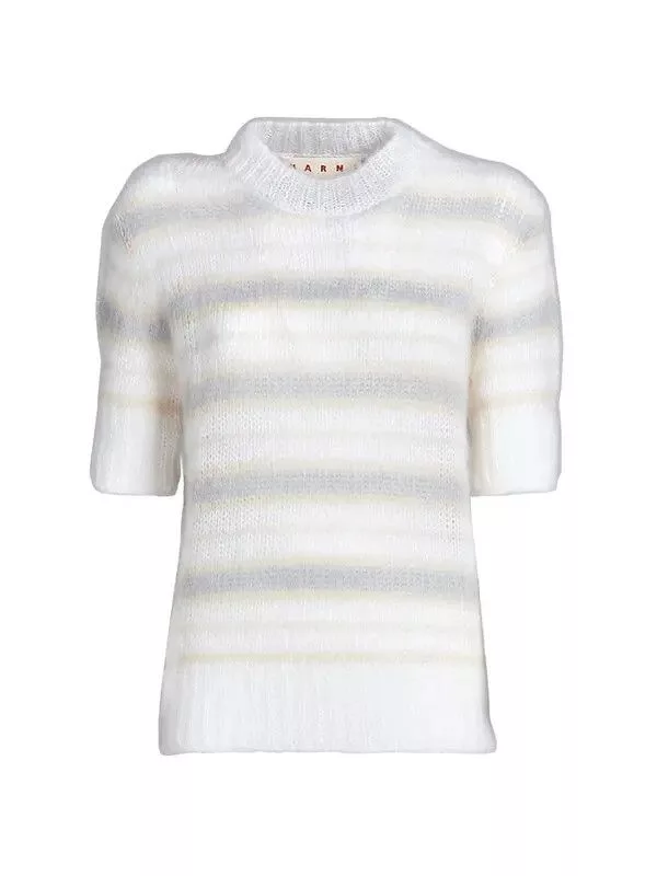 Marni Sweaters Marni o1srvl11e0624 Sweater in Natural White Multi