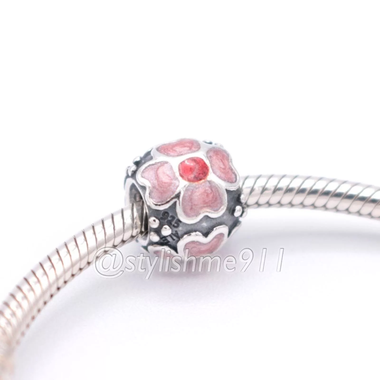 pandora Bracelets Authentic PANDORA Red Daisy Charm - 790433ER