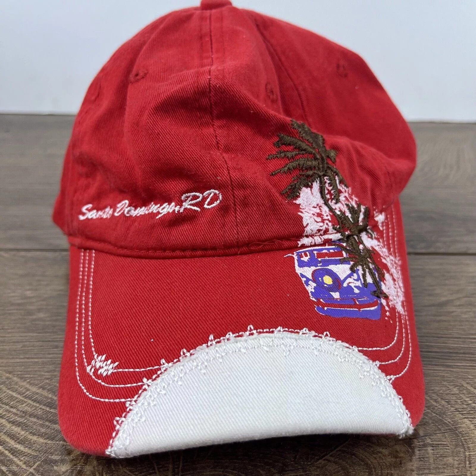 Other Hats Other Santo Domingo RD Hat Red Adjustable Hat Red Adult Size Hat
