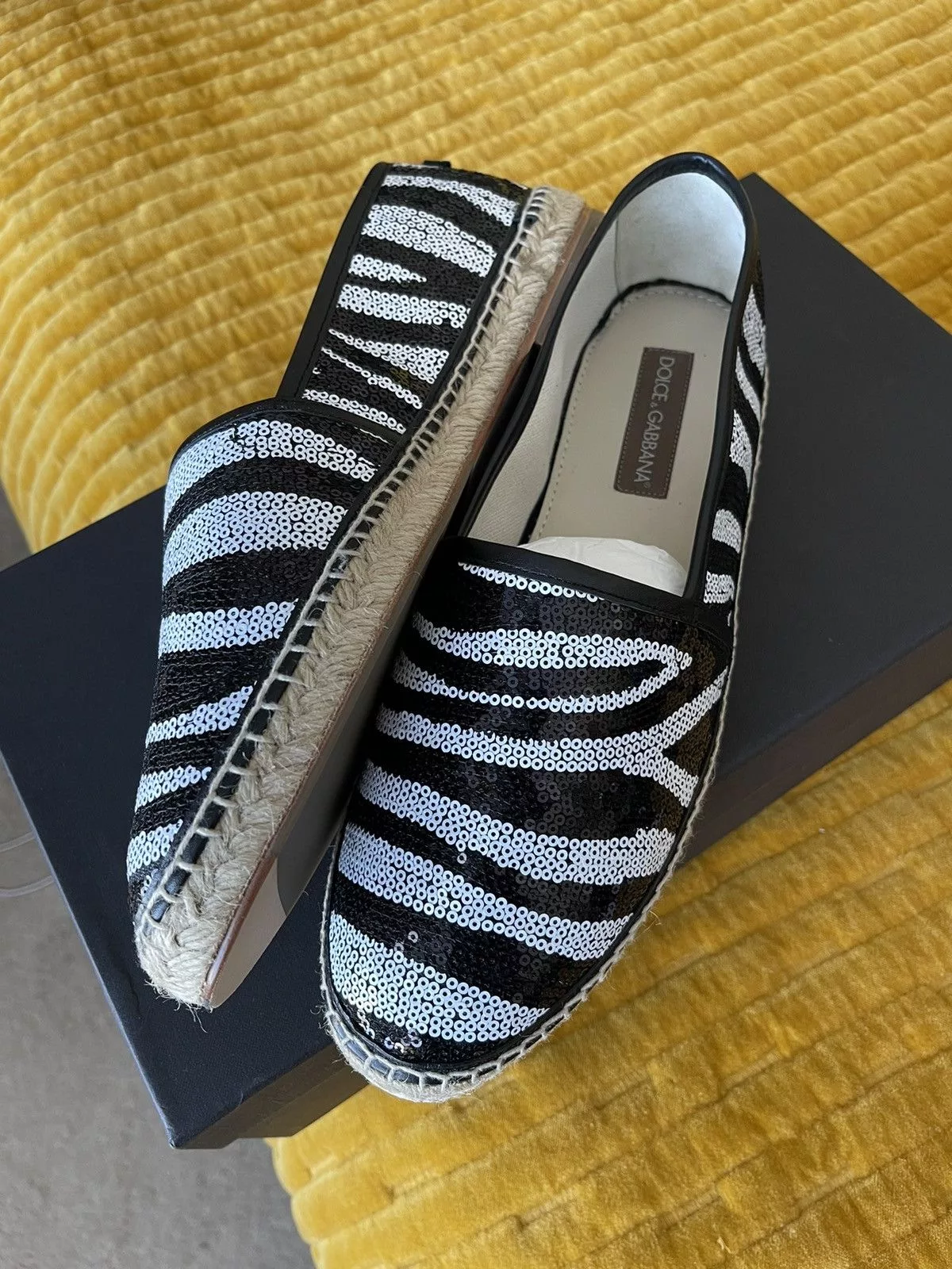 Dolce & Gabbana Slip Ons DOLCE & GABBANA ZEBRA PRINT SLIP ON Multi
