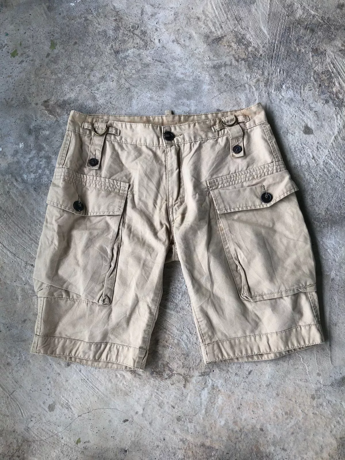 Dsquared2 Shorts Dsquared2 Dsquared Big Pocket Cargo Pants White
