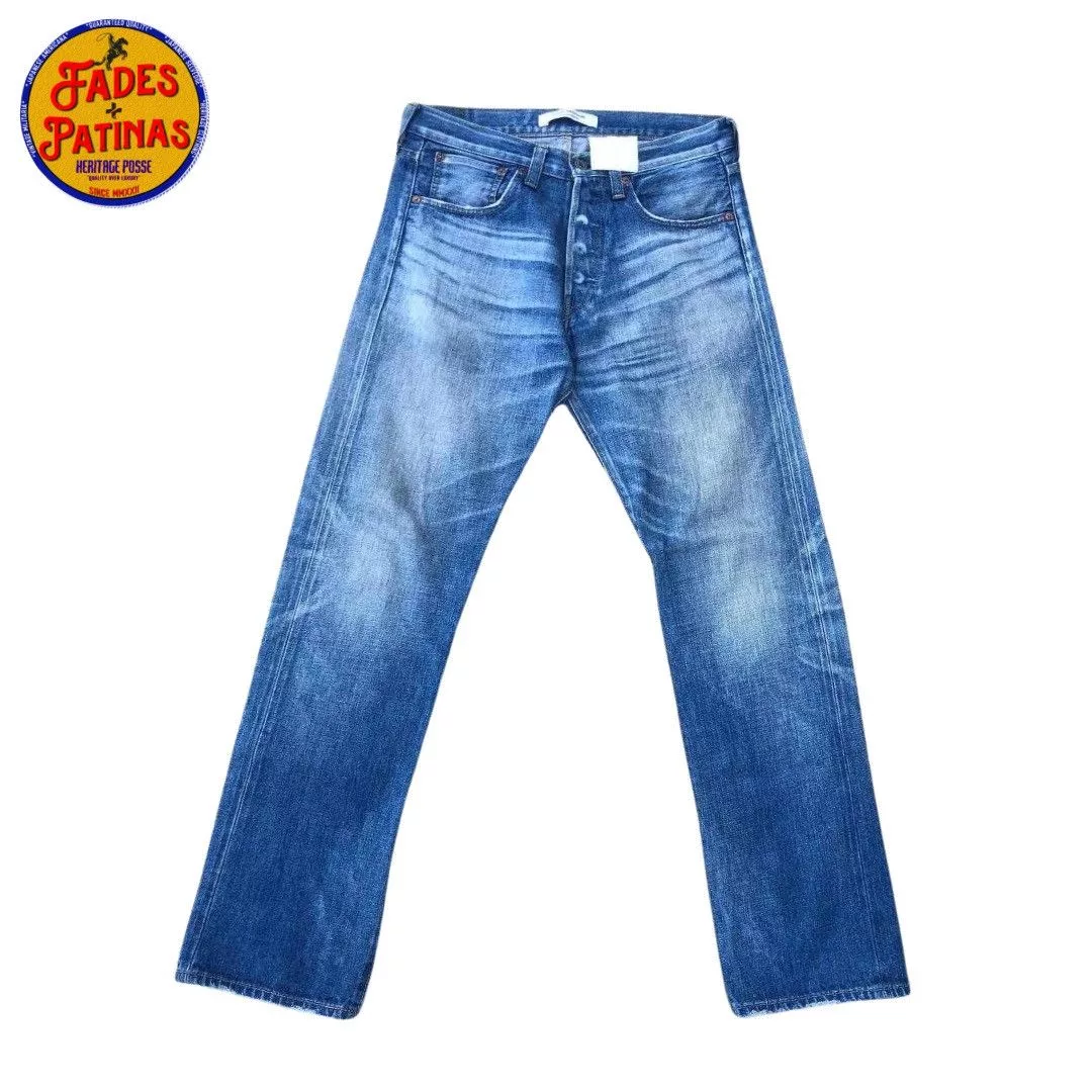 Comme des Garcons Denim Comme des Garcons × Junya Watanabe 2 year Washed Straight Selvedge Jeans Blue