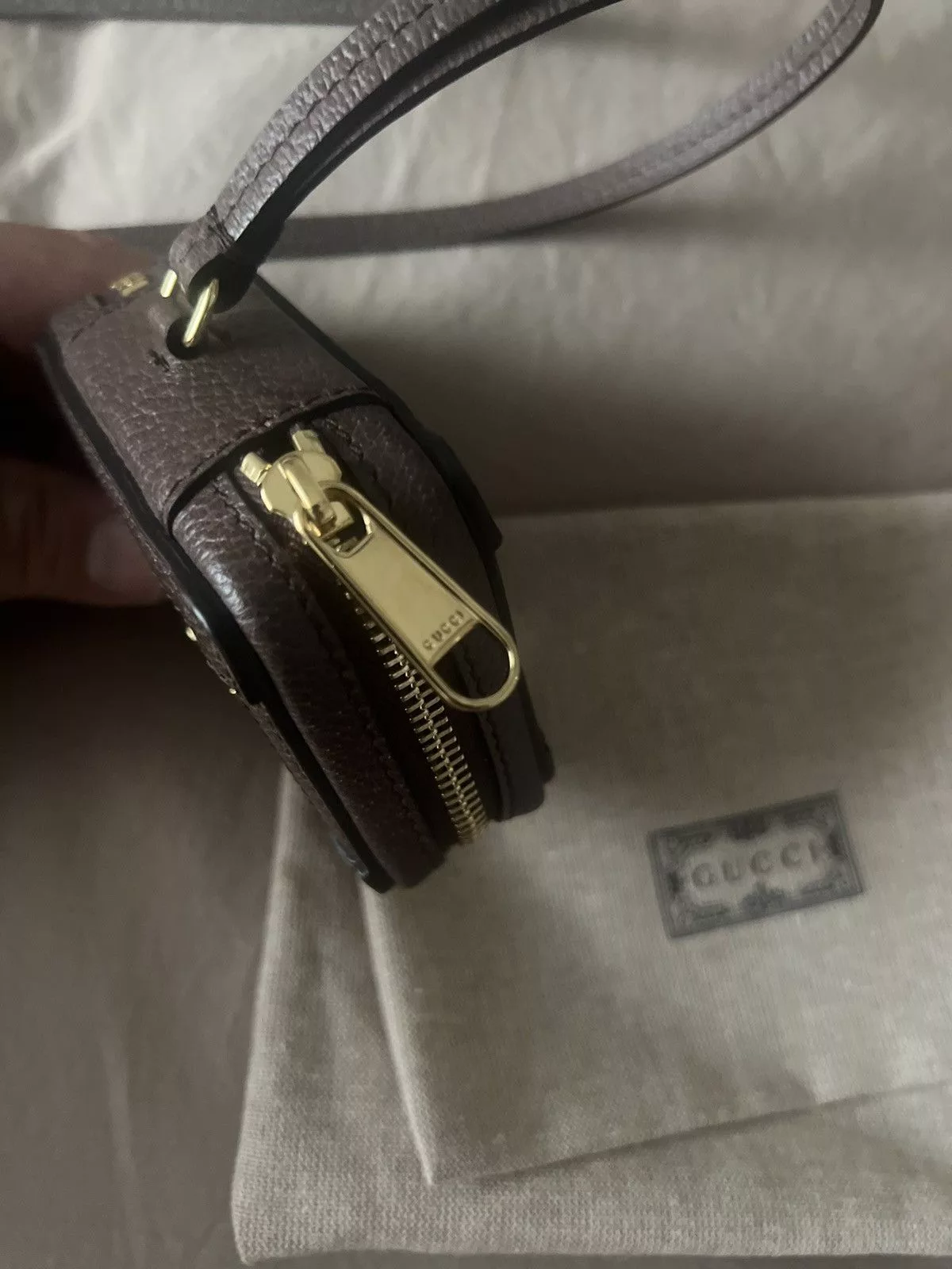 Gucci Miscellaneous Gucci AirPod case/lanyard Brown