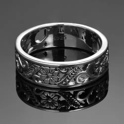 Jewelry Rings Jewelry × Vintage Silver 925 Rustic Ring
