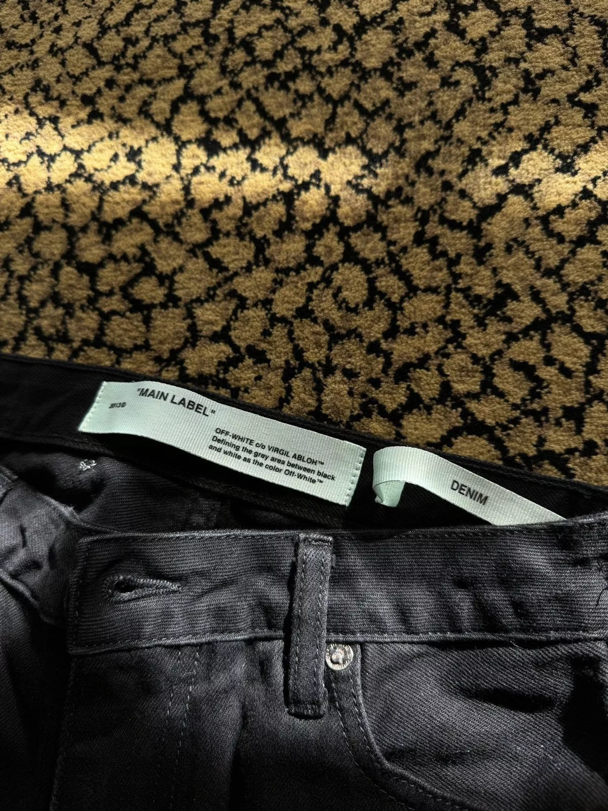 Off-White Jeans Off-White Off White Denim Black