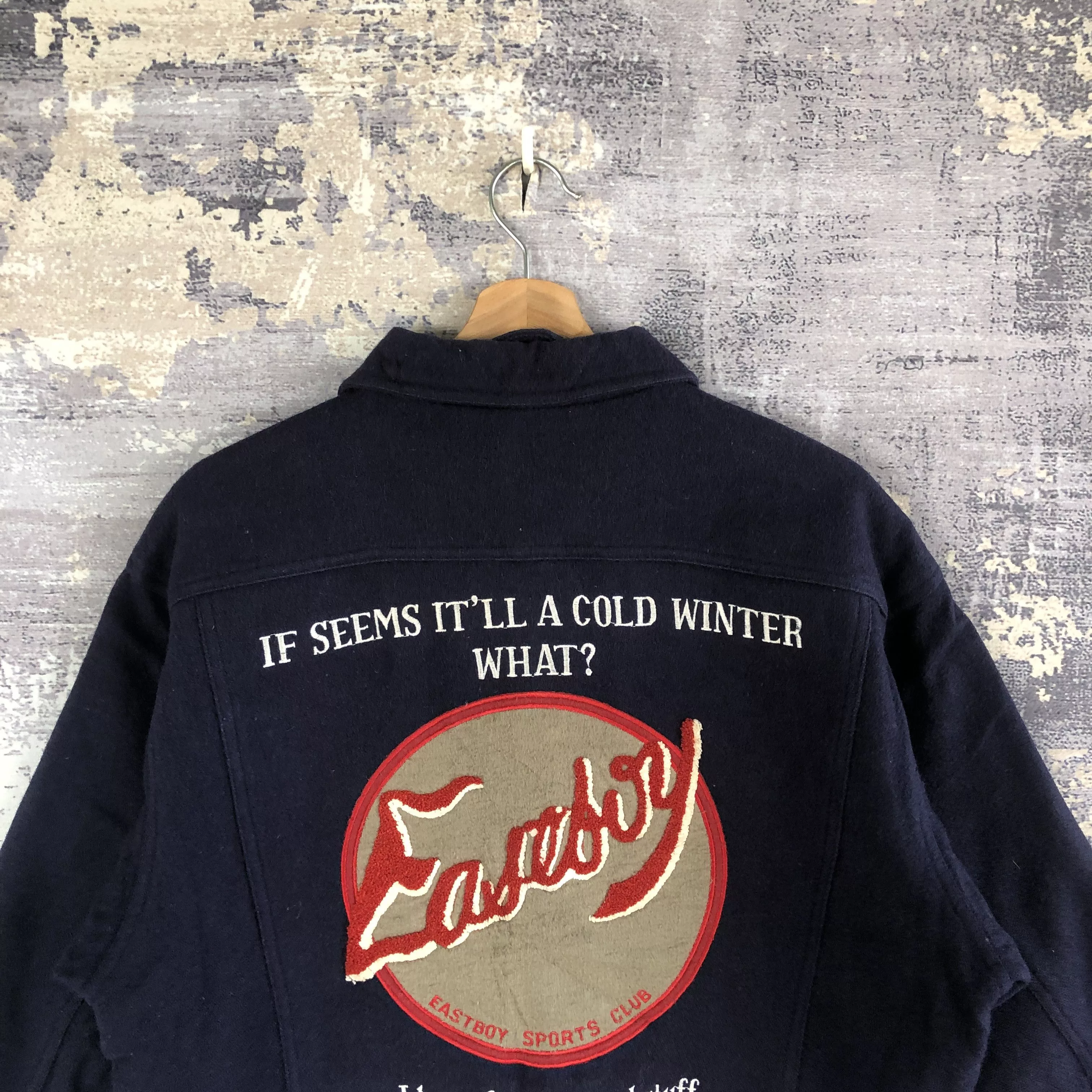 Vintage Light Jackets Vintage Eastboy Varsity Jacket Japanese Wool Jacket Multi