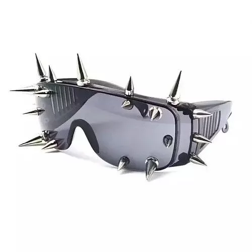 Electric Visual Glasses Electric Visual × Vintage Spiked Sunglasses Y2K Black Streetwear