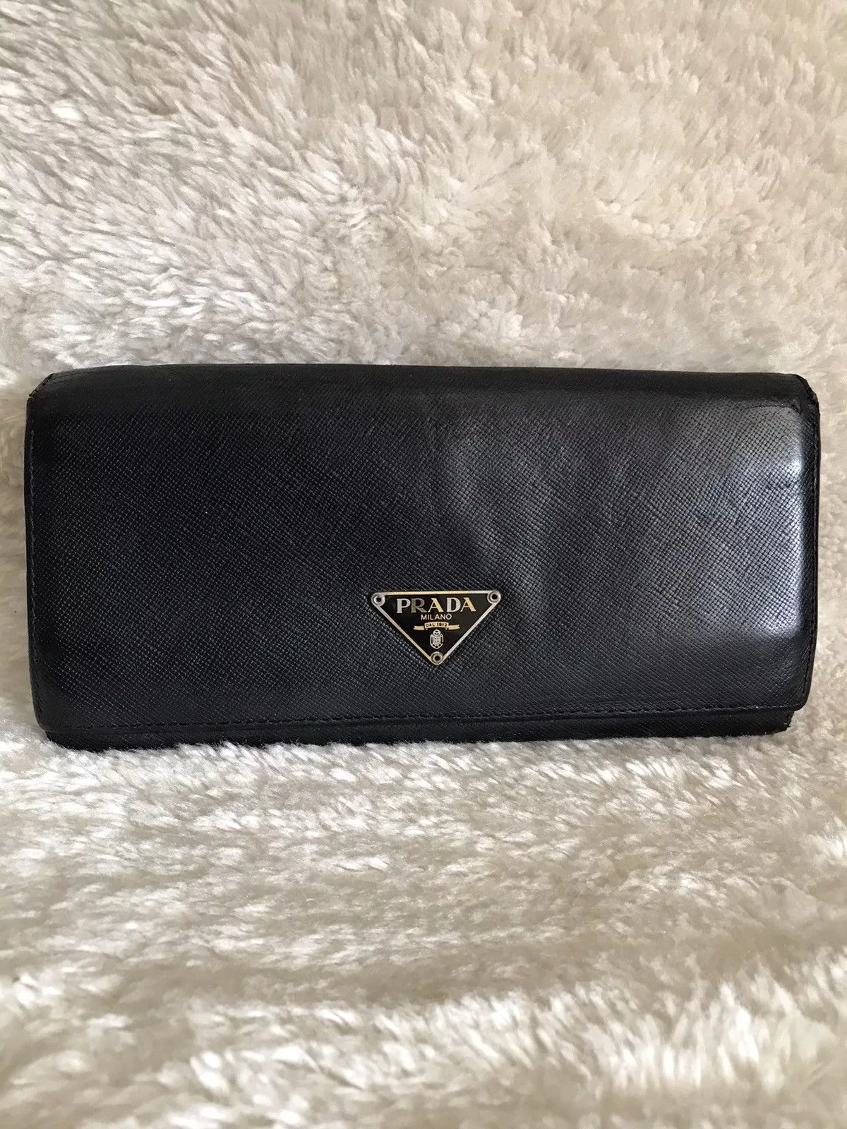 Prada Wallets Prada × Vintage PRADA Wallet Black Leather