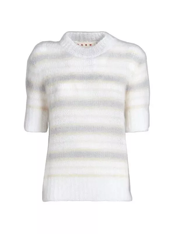 Marni Sweaters Marni o1srvl11e0624 Sweater in Natural White Multi