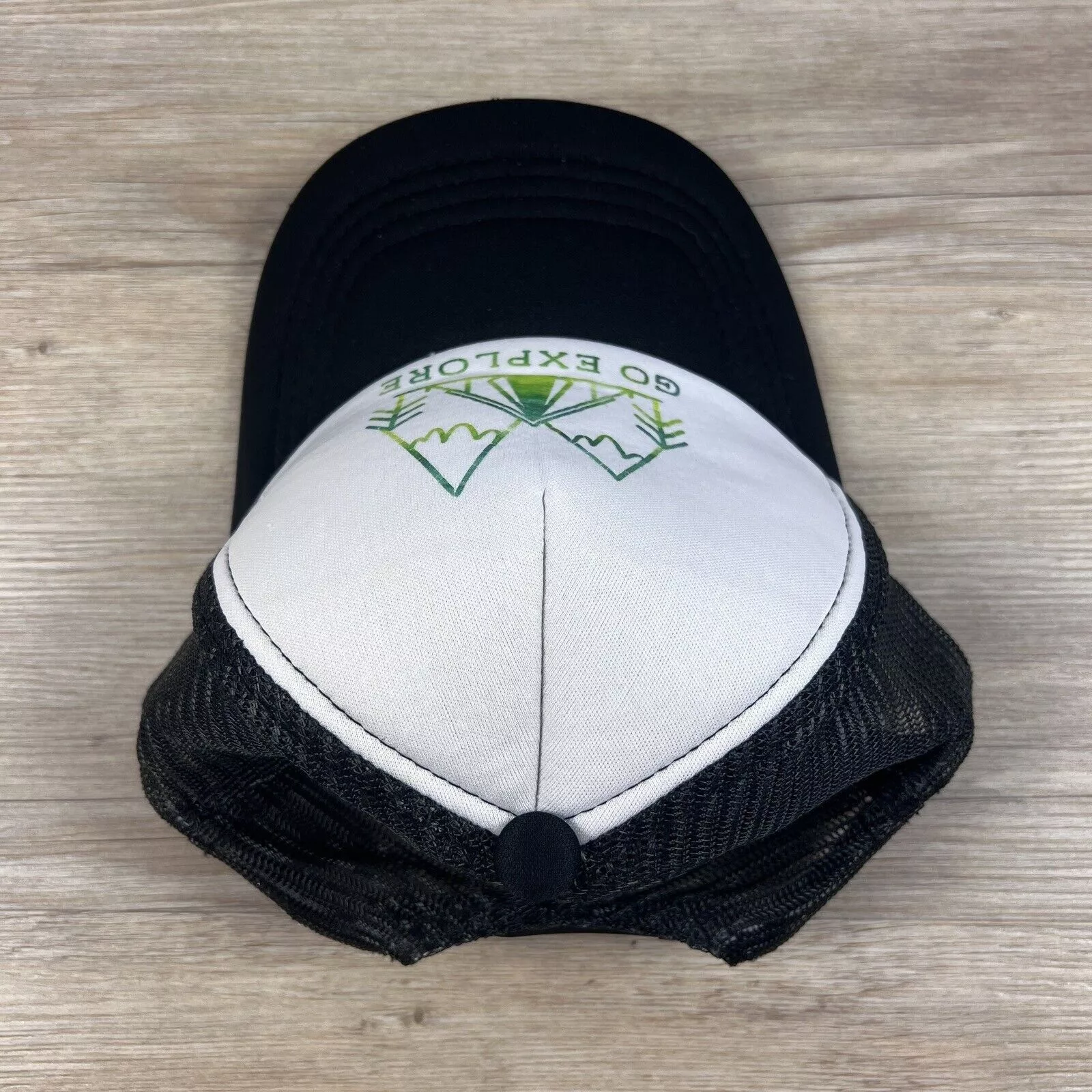 Other Hats Other Go Explore Hat Snapback Hat Black Adjustable Hat Adult Fit B