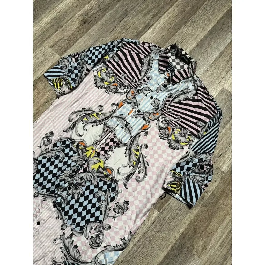Versace Button Ups Versace Silk Dress shirt Size: 42 Multi