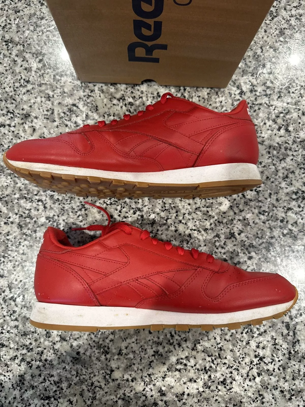 Reebok Low Top Sneakers Reebok Classic Leather Gum Red
