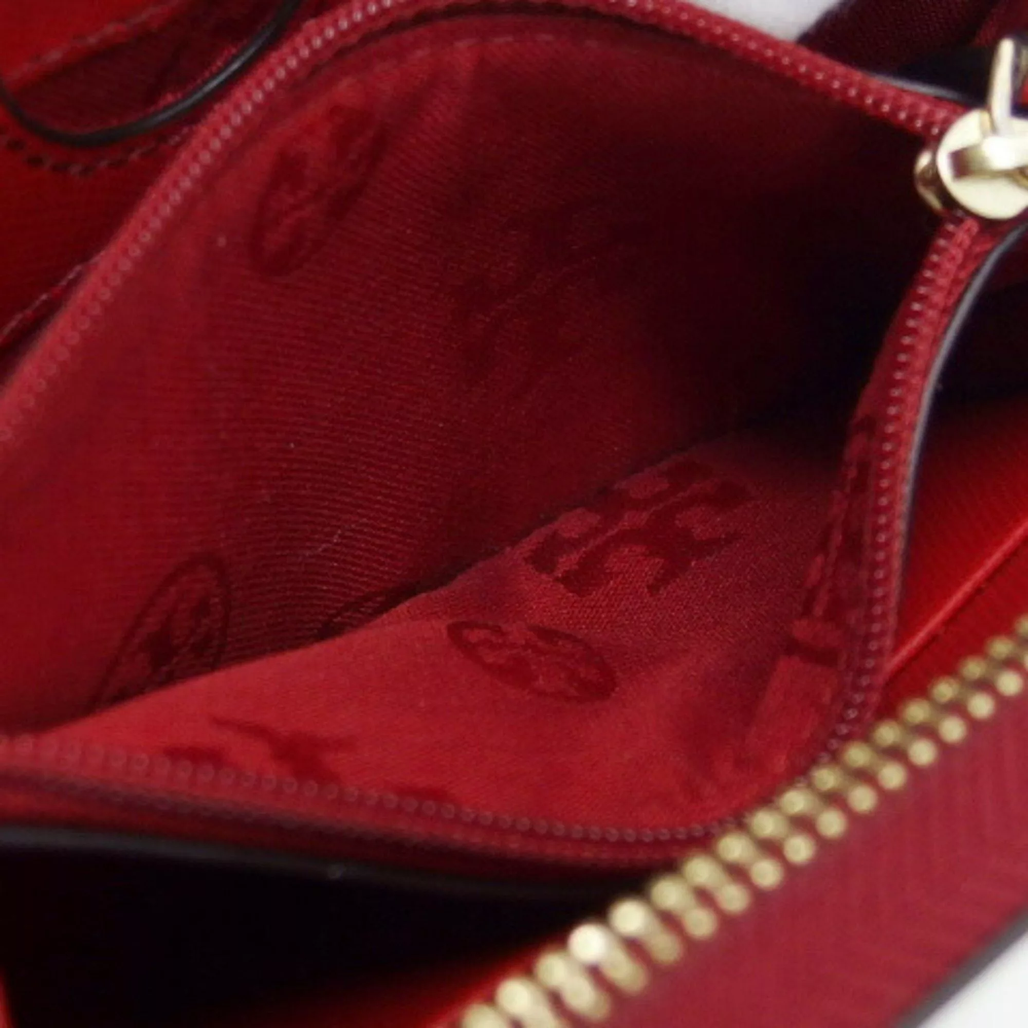 Tory Burch Wallets Tory Burch Round Zip Medium Wallet with Wrist Strap, Red