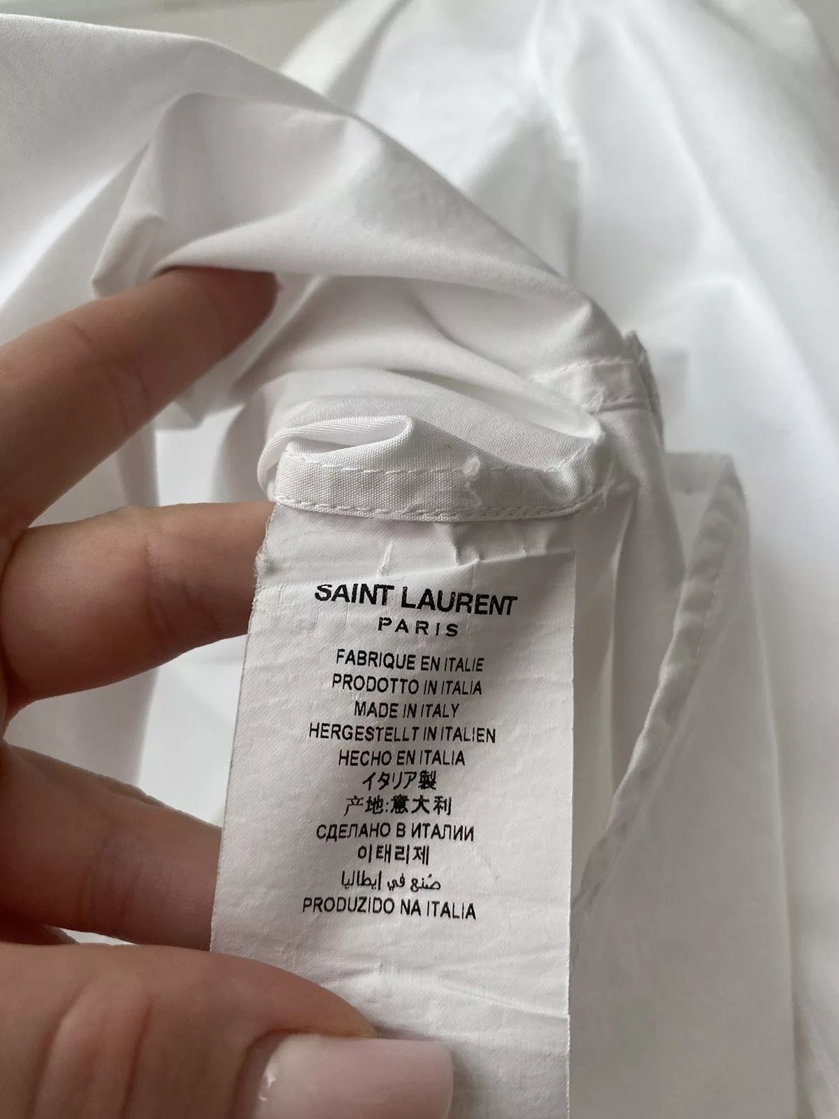 Saint Laurent Paris Shirts Button Ups Saint Laurent Paris white button up basic shirt