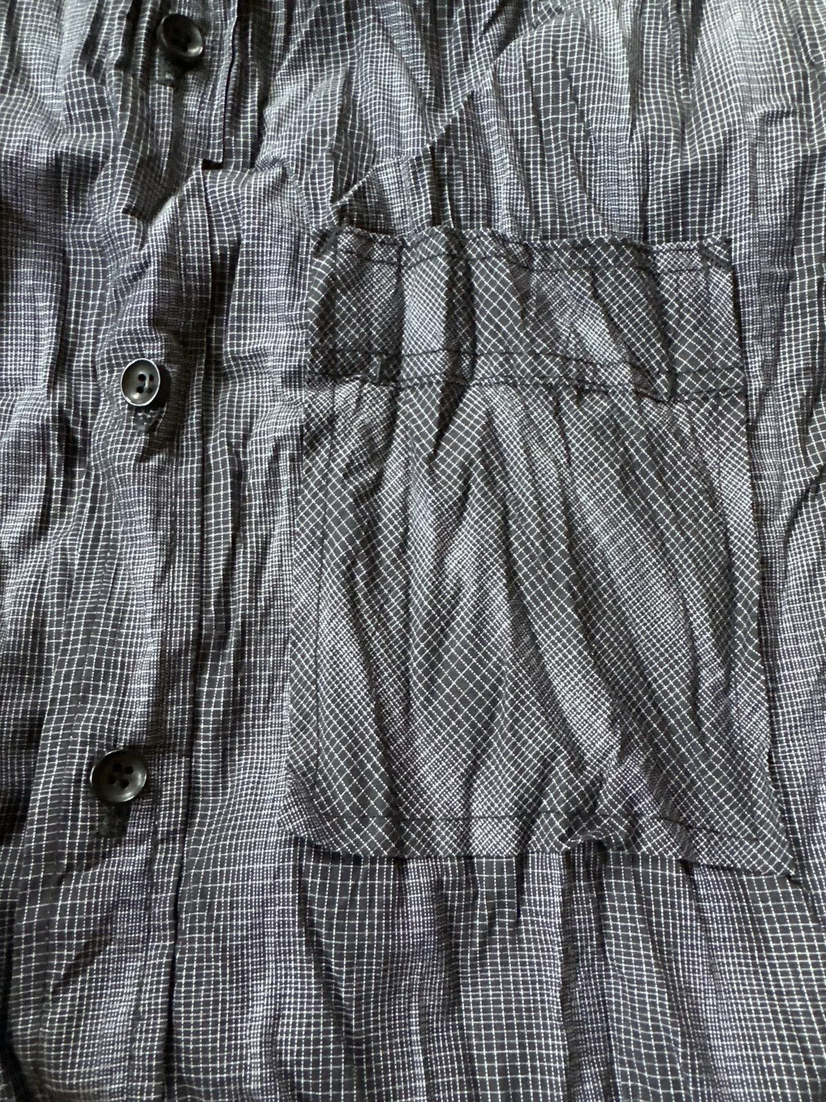 Rogue Shirts Button Ups Rogue Grey / Black Patterned Long-Sleeve Button-down Medium Gray