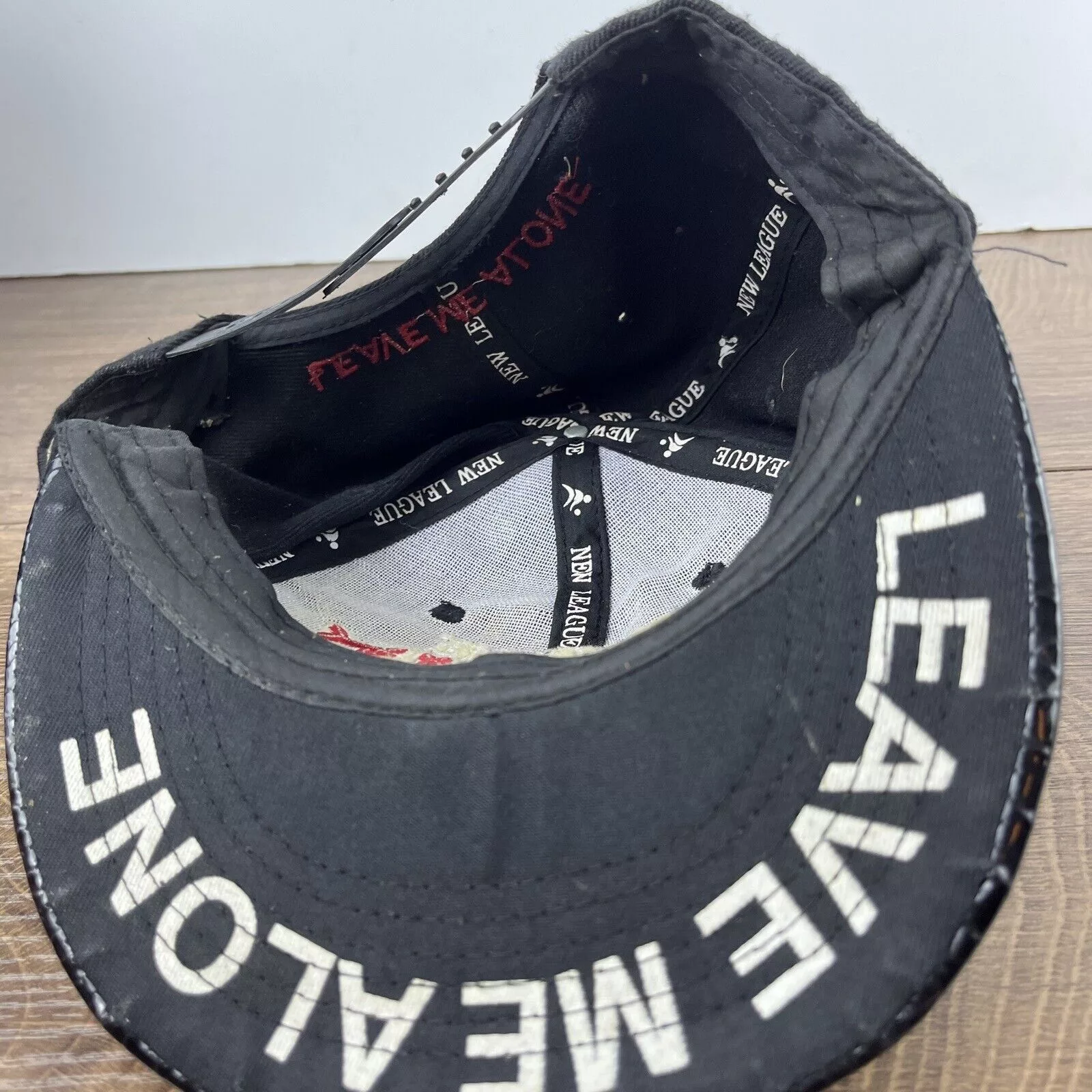 Other Hats Other Leave Me Alone Hat Leave Me Alone Hat Snapback Adjustable Ad Black