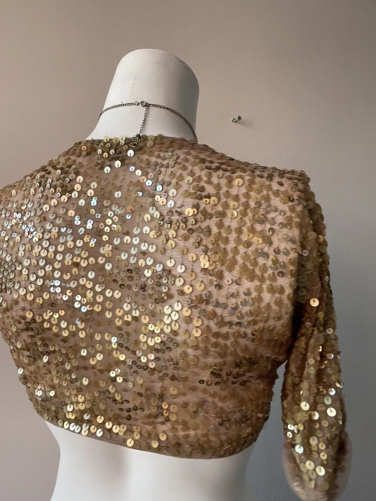 Vintage Blouses Vintage Y2k top Gold