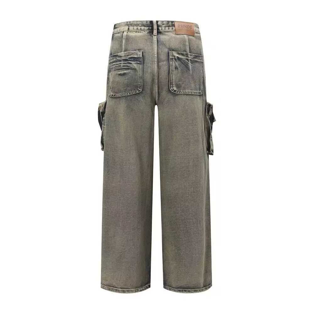 Jean Denim Jean Multi Pocket Denim Gray