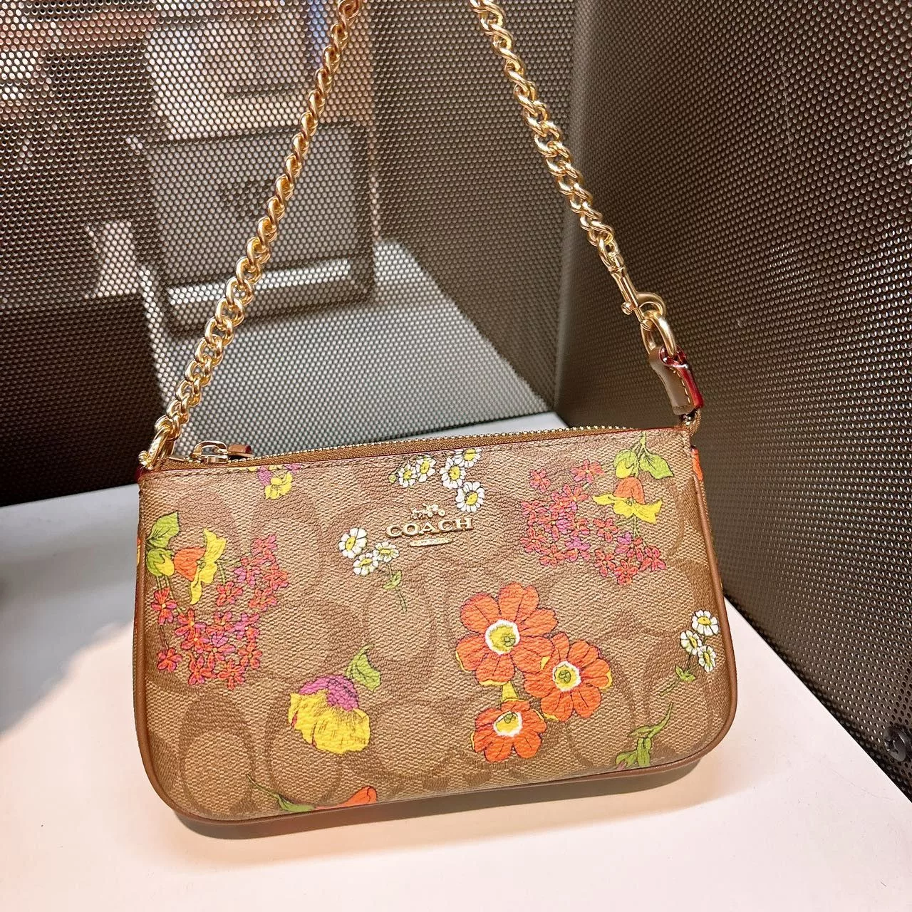 Coach Wallets Coach Nolita 19 In Signature Canvas With Floral Print CR828 Multi