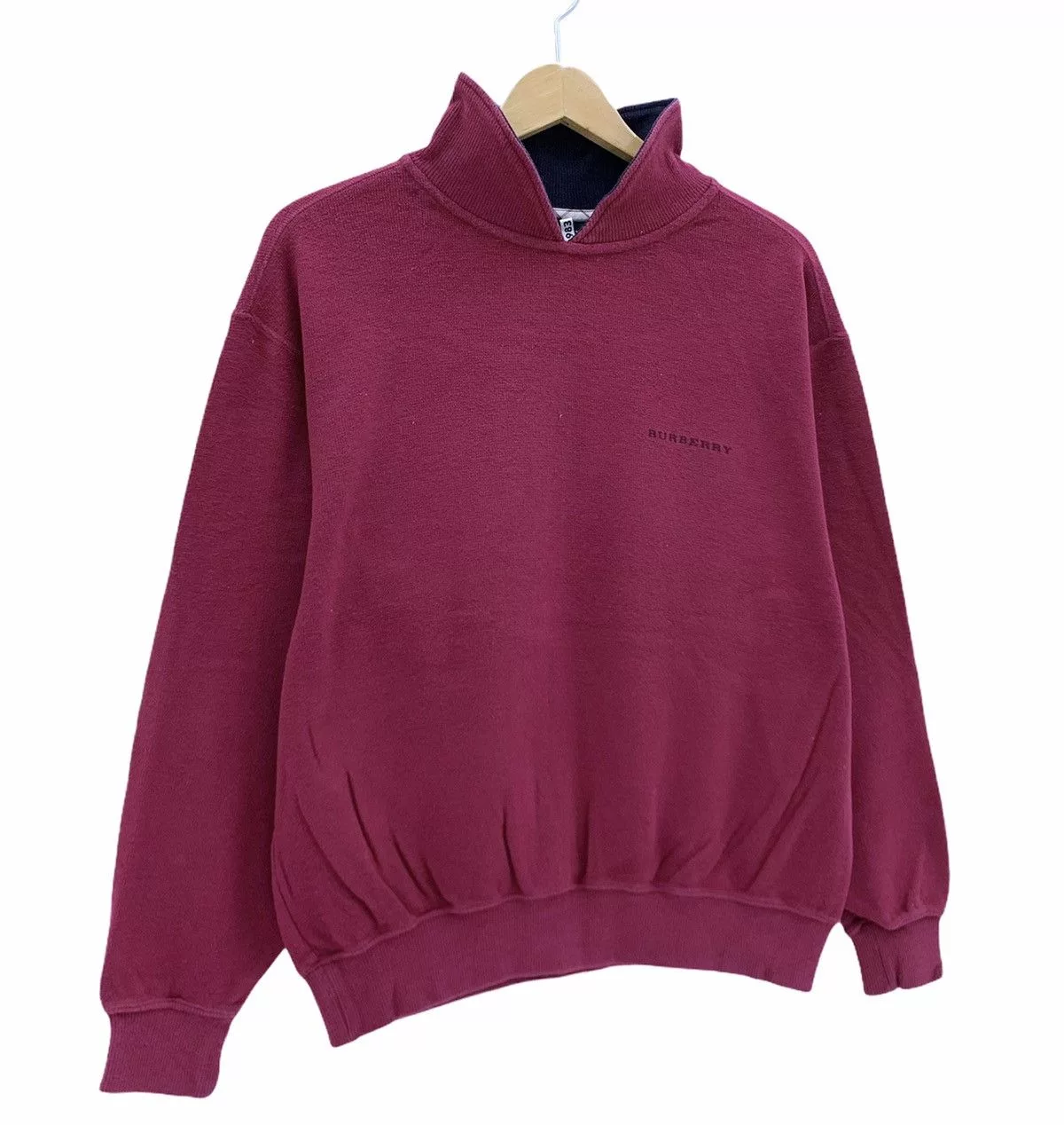 Burberry Sweatshirts Nice! Burberry Golf Small Spell Out Turtleneck Sweatshirt Purple