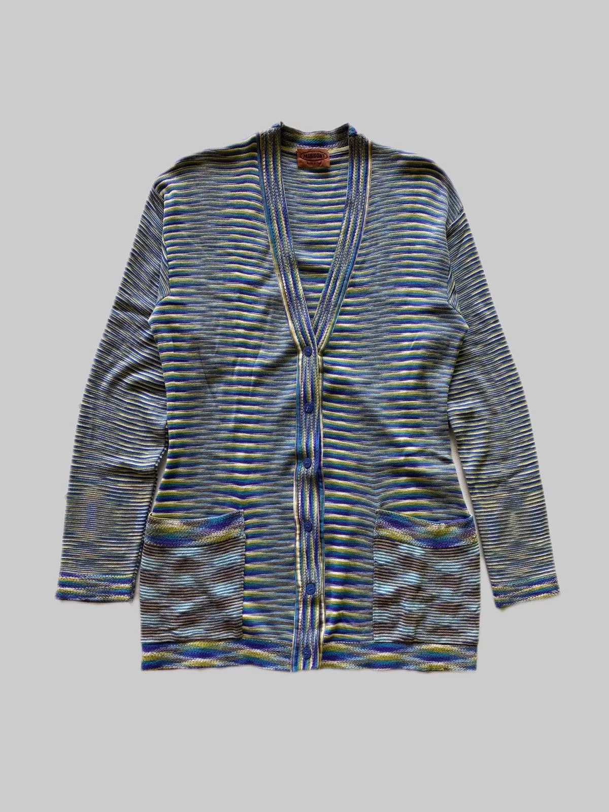 Missoni Sweaters Missoni × Vintage 1990s Missoni Crazy Multicolor Knit Cardigans