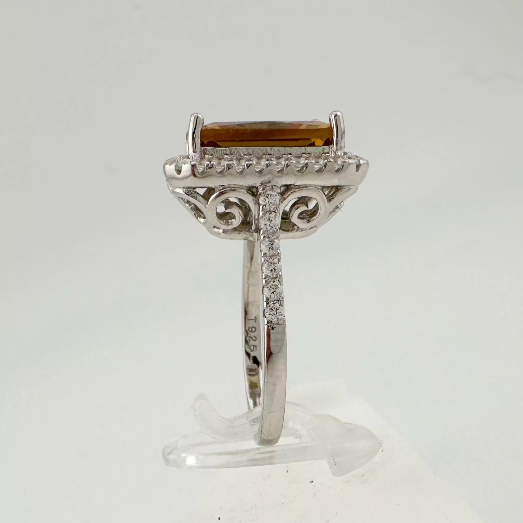 Other Rings Other Elegant Emerald Cut Lab Created Sultanite Ring - Beautiful Silver