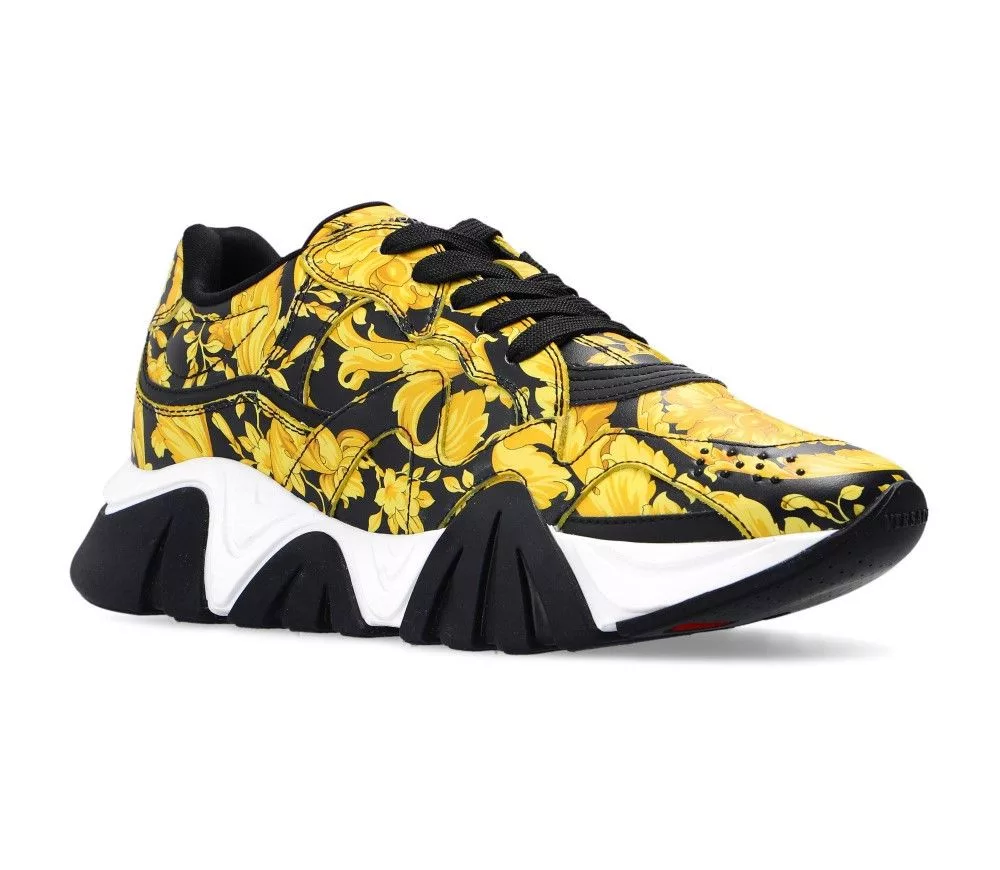 Versace Low Top Sneakers Versace Greca Squalo Barocco Sneakers Size US 7 EU 37 Multi