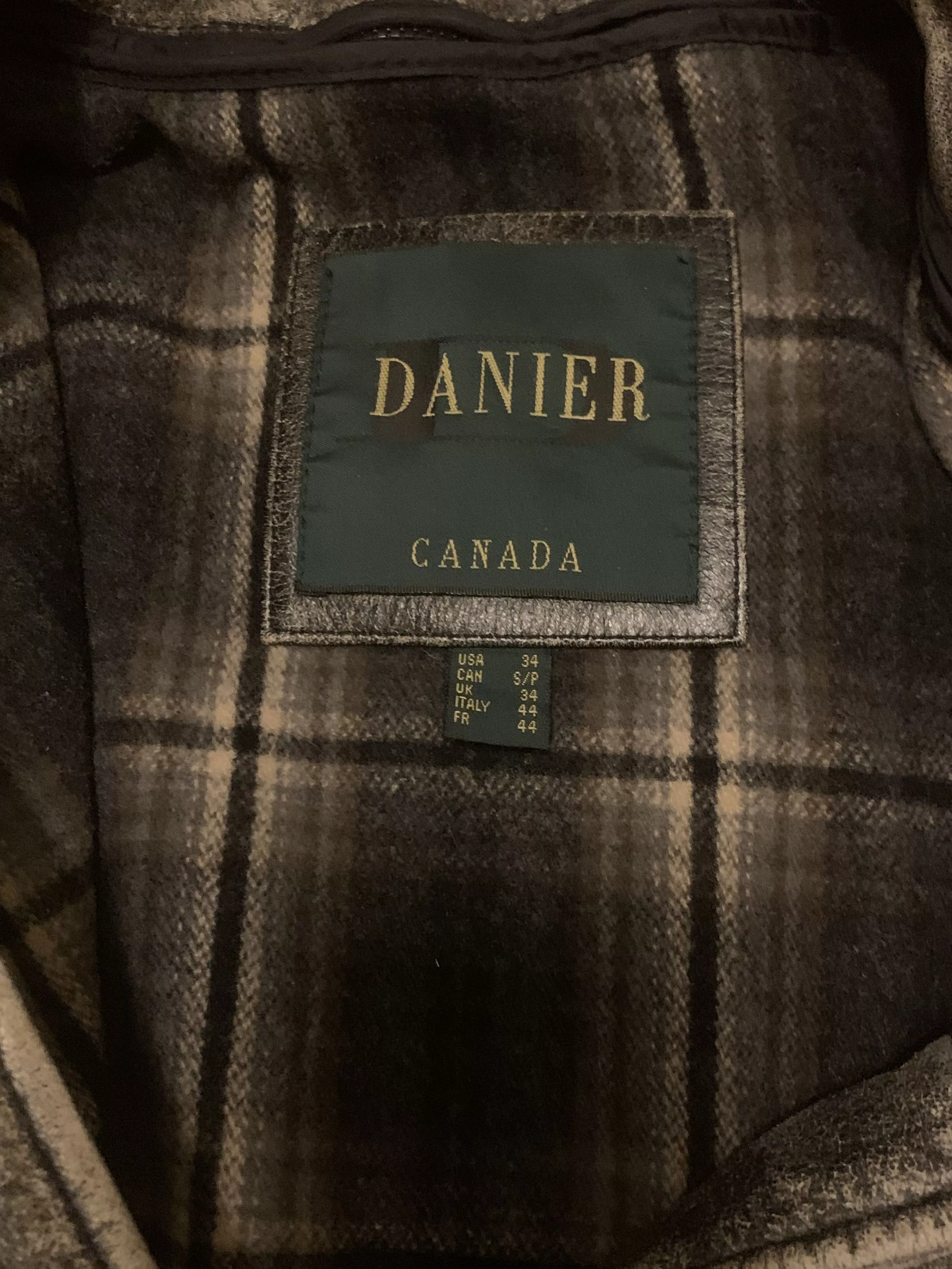 Danier Leather Jackets Vintage Danier Genuine Leather Jacket (Washed Gray, S)