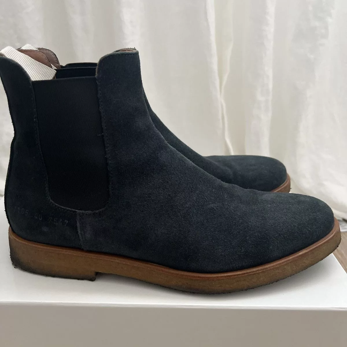 Common Projects Boots Common Projects Chelsea Boot Black Suede Sz 40